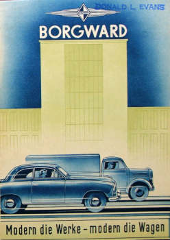 Borgward Modelprogram 1952 Carbrochure (10141)